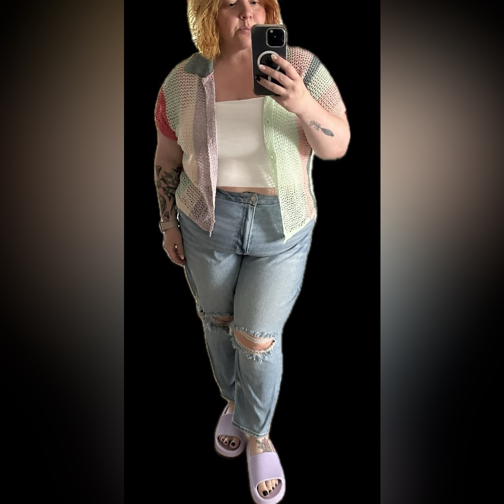 American Eagle Outfitters Light Blue Boyfriend Jeans